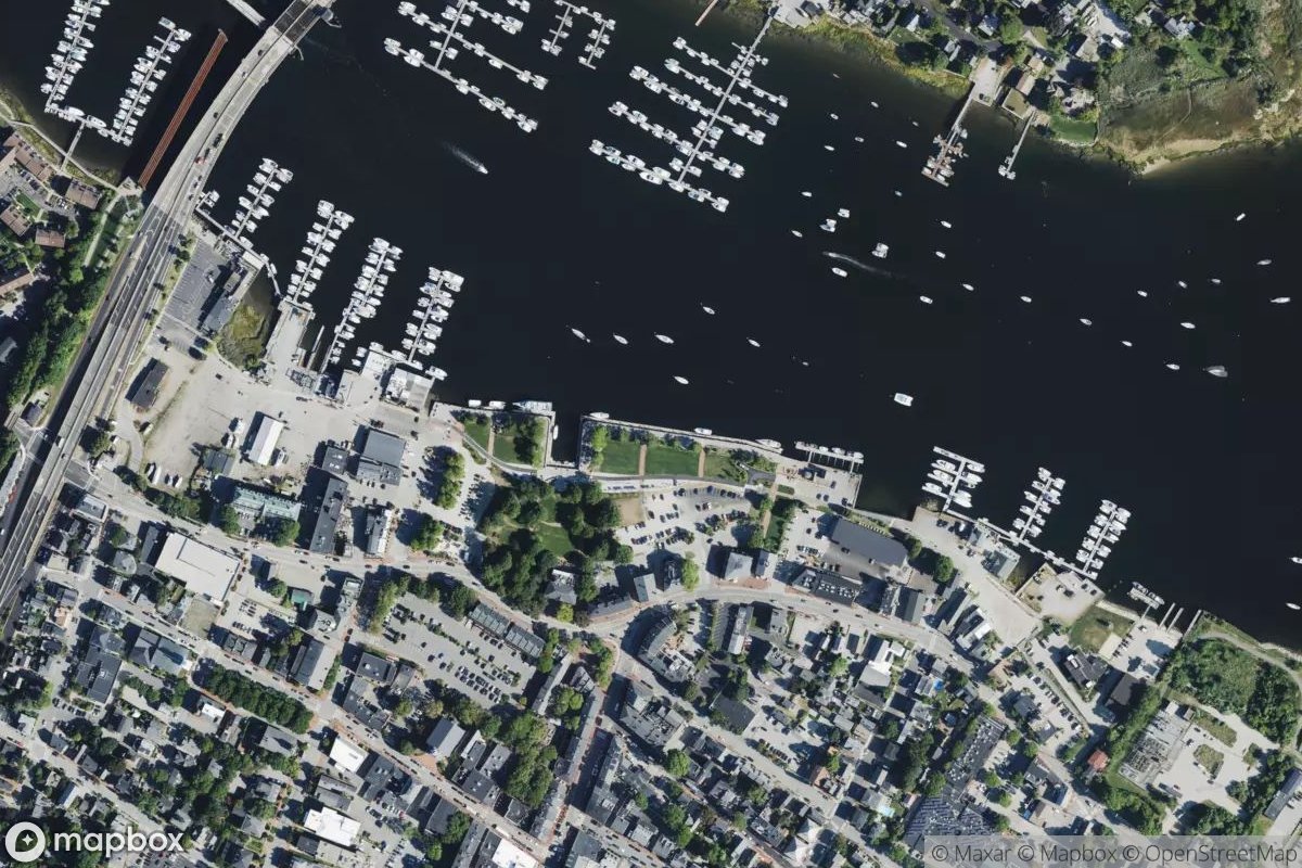 Satellite view of Newburyport Public Dock