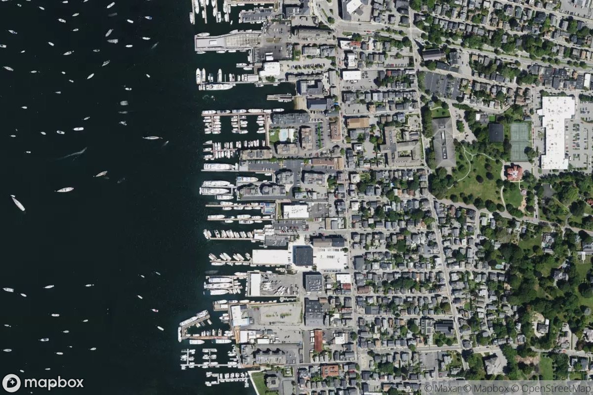 Satellite view of Newport Marina