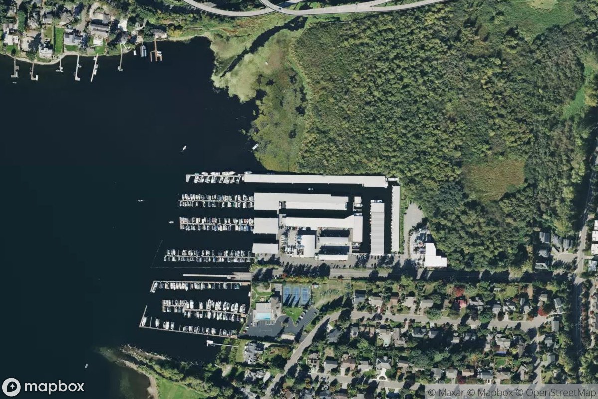 Satellite view of Newport Yacht Basin