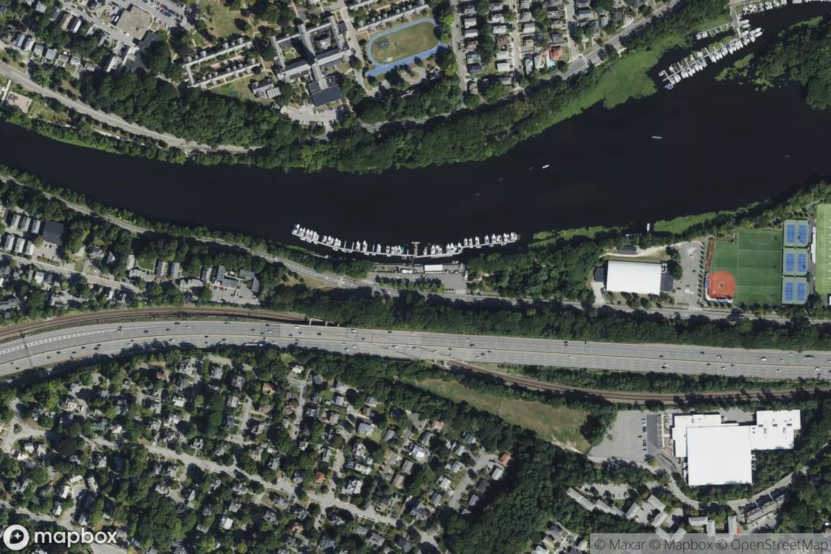 Satellite view of Newton Yacht Club