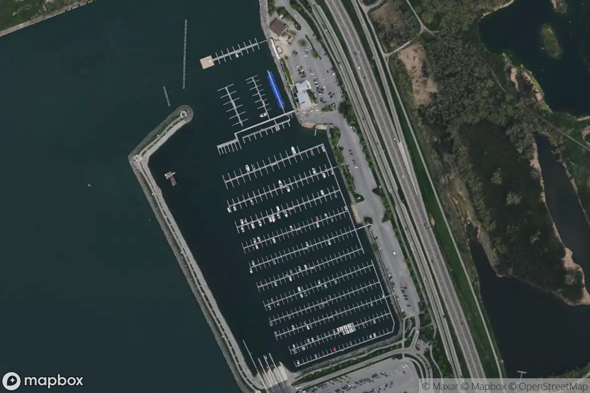 Satellite view of NFTA Small Boat Harbor