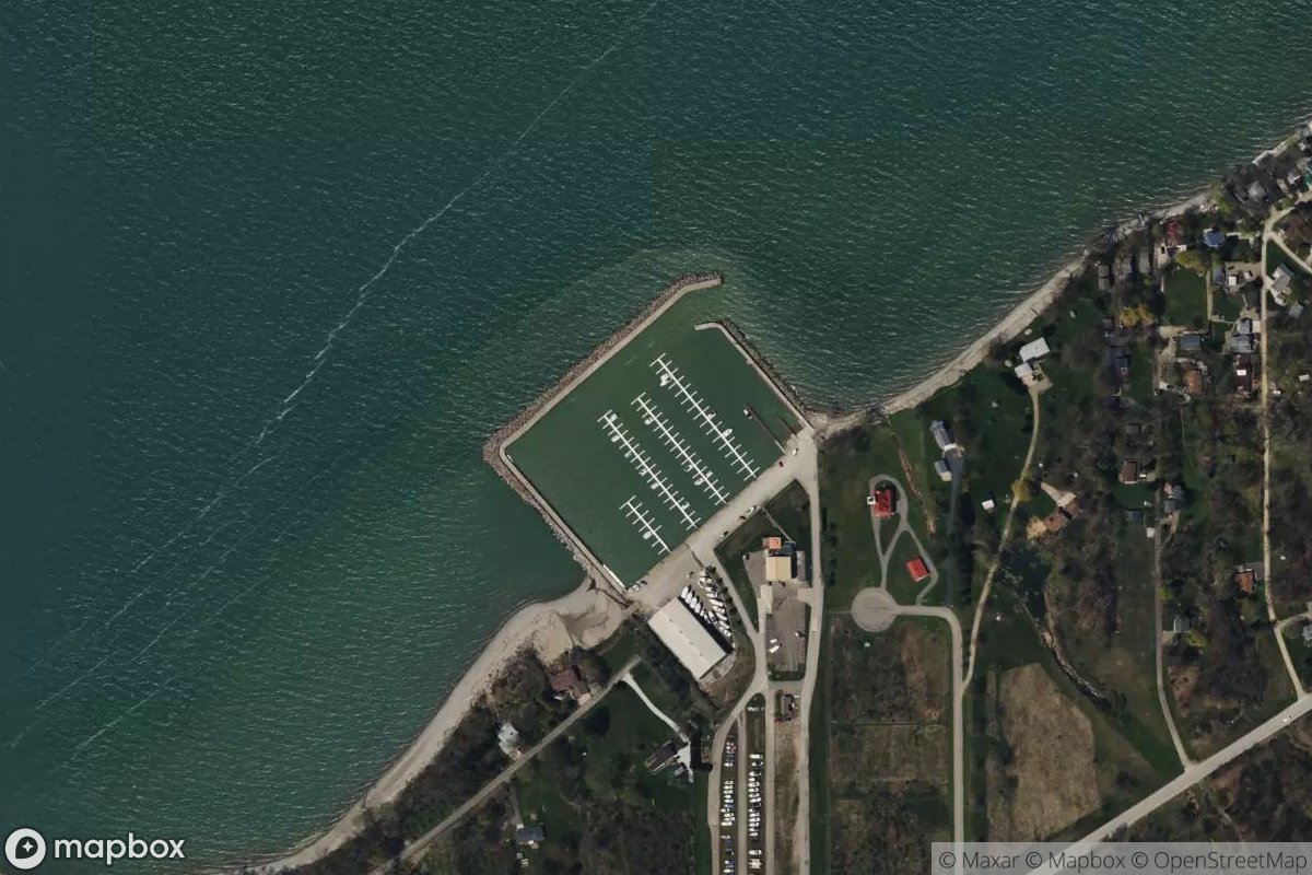 Satellite view of North East Marina