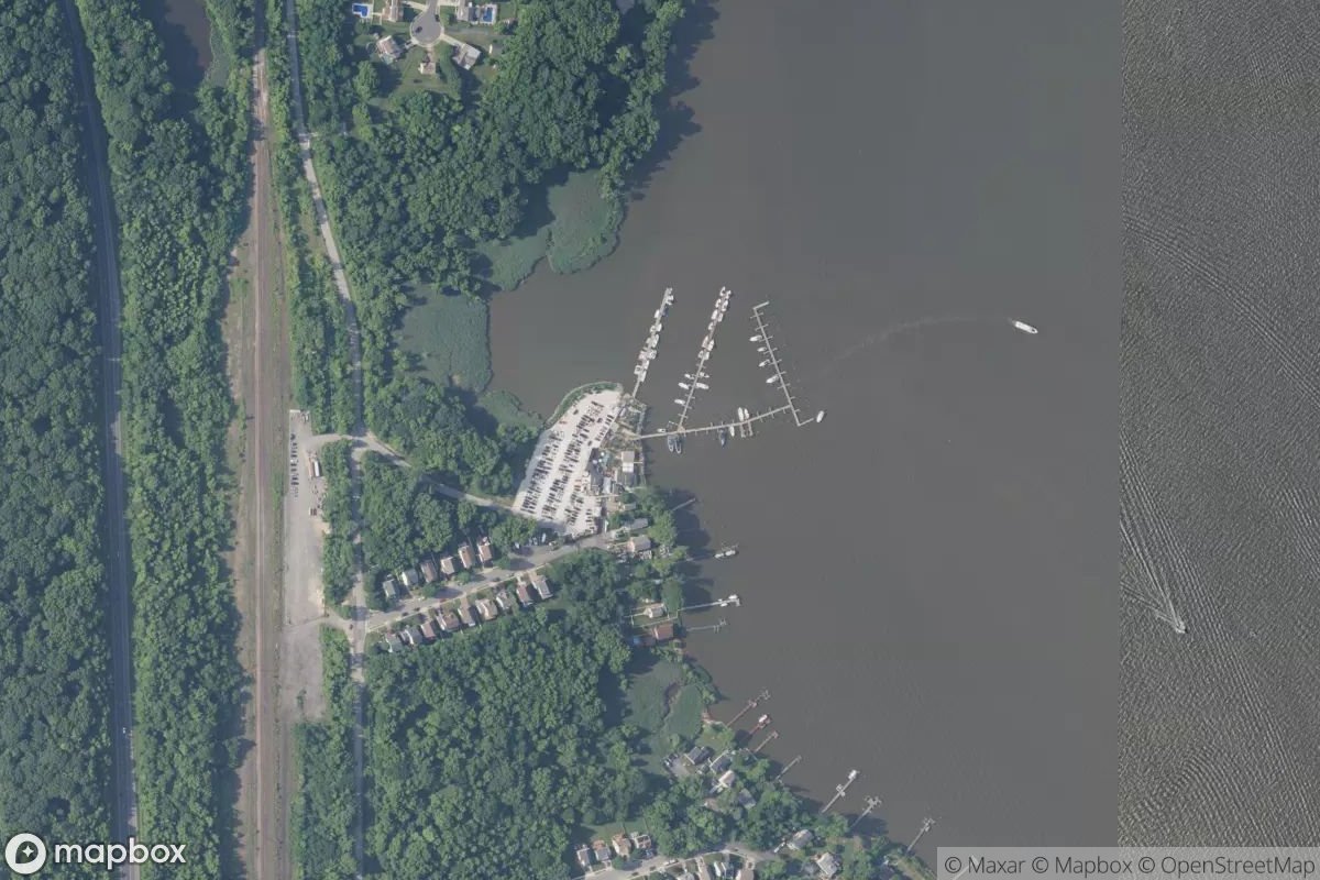 Satellite view of North Point Cove Marina
