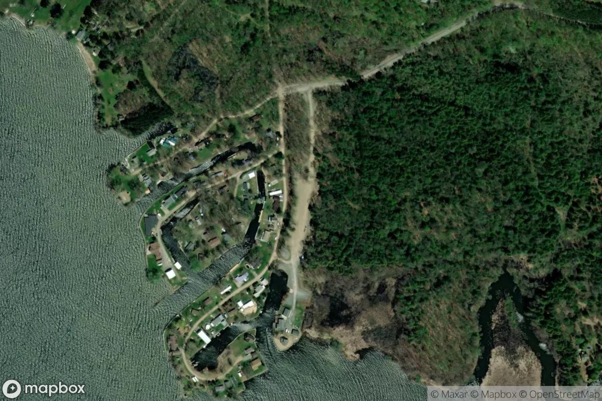 Satellite view of North Pond Sandy Creek Waterway Access