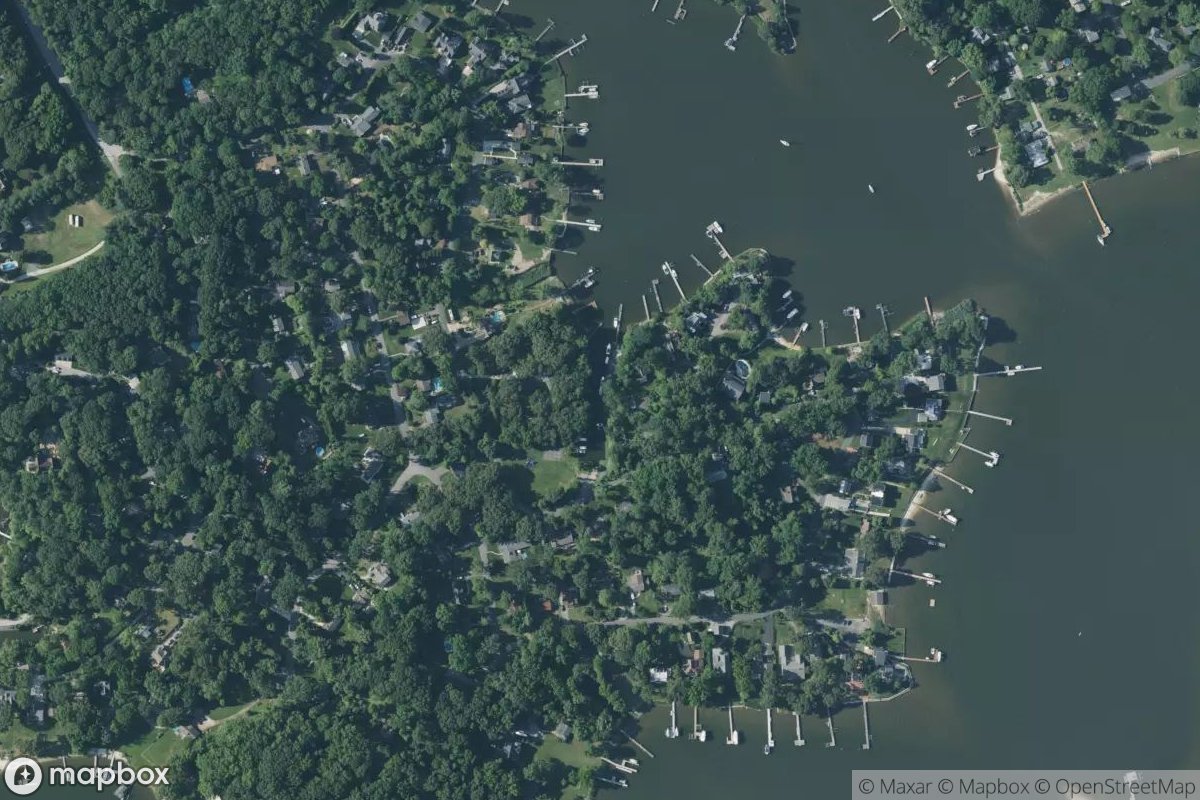 Satellite view of North Shore Community Marina
