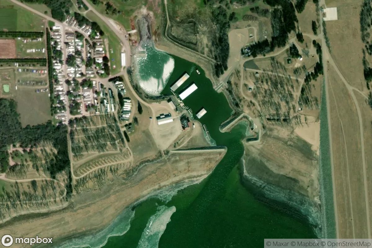 Satellite view of North Shore Marina