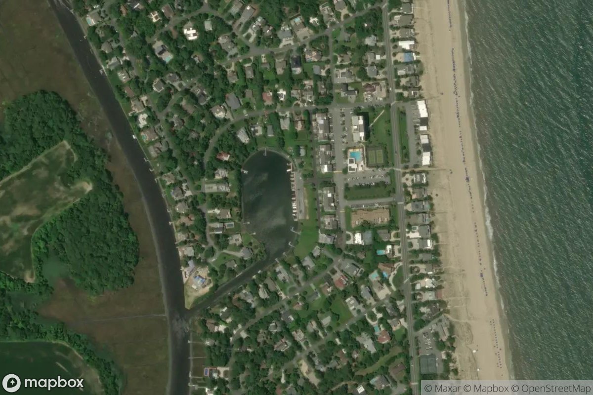 Satellite view of North Shores Boat Dock