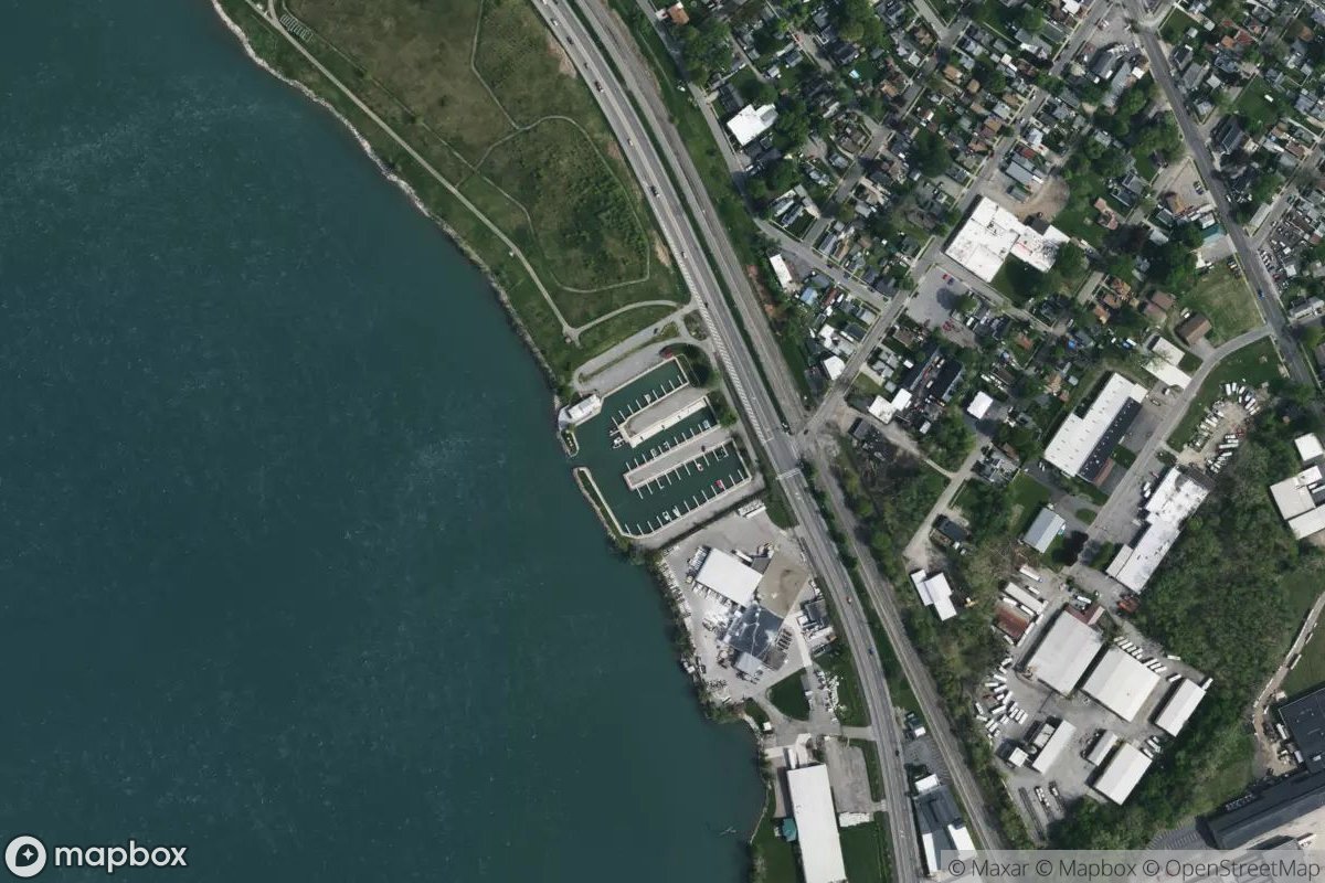 Satellite view of North Tonawanda Marina