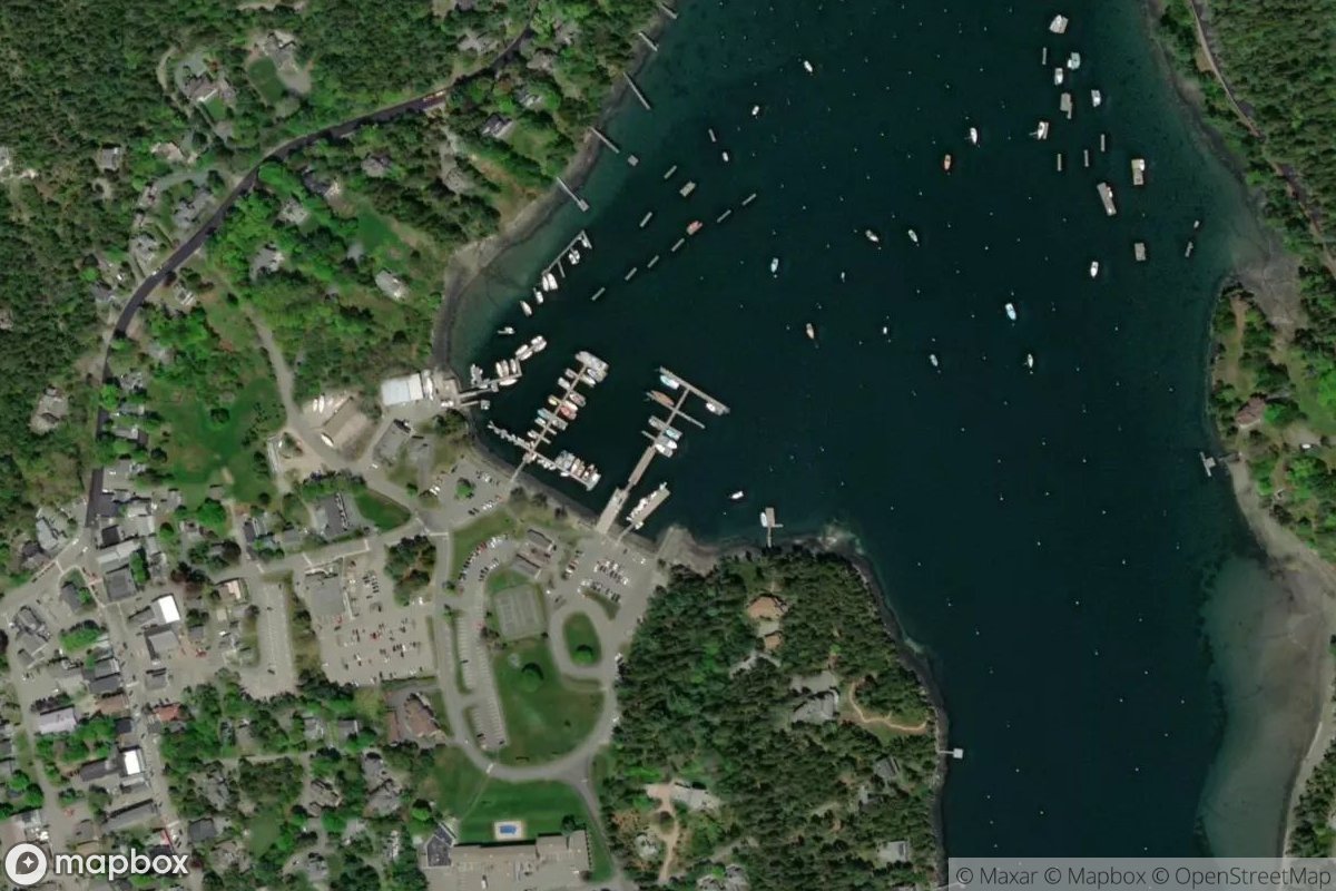 Satellite view of Northeast Harbor Marina
