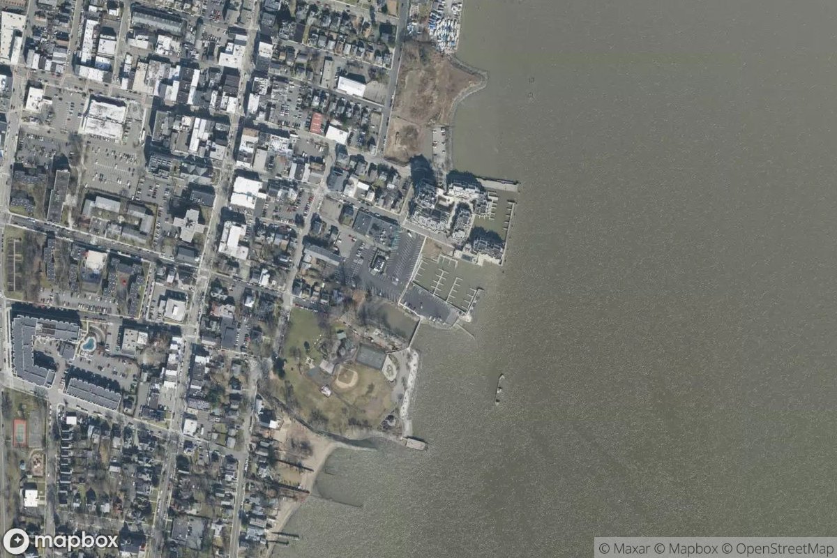 Satellite view of Nyack Marina