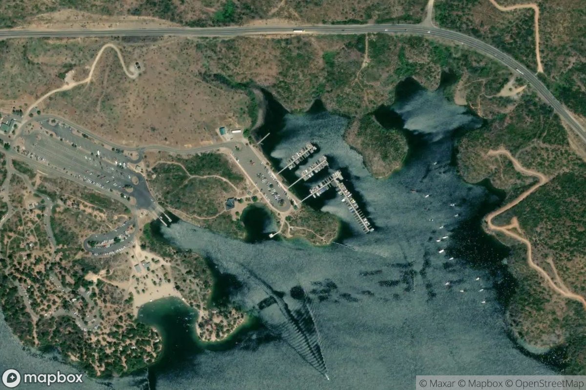 Satellite view of Oak Bottom Marina