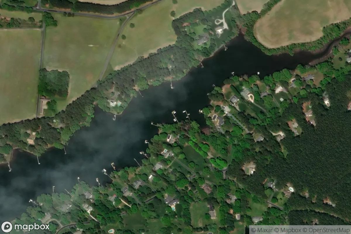 Satellite view of Oakland Dock
