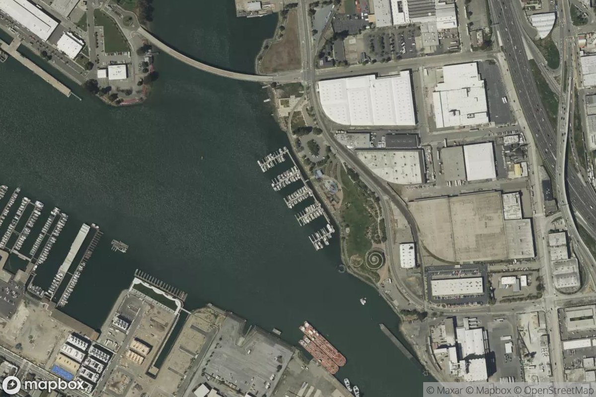 Satellite view of Oakland Marinas - Union Point Basin