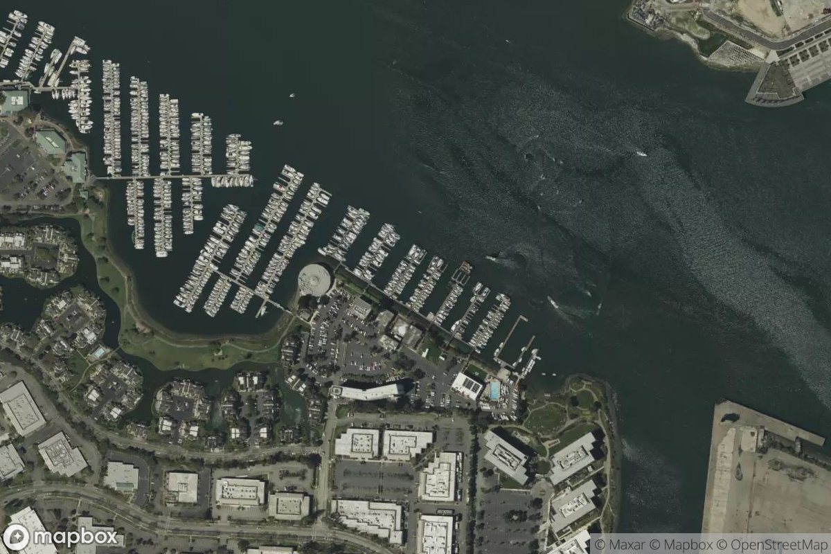 Satellite view of Oakland Yacht Club