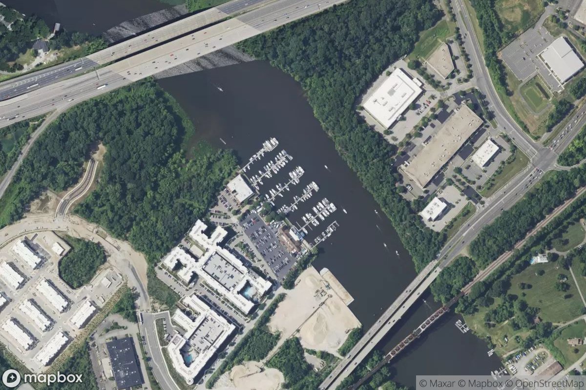 Satellite view of Occoquan Harbor Marina