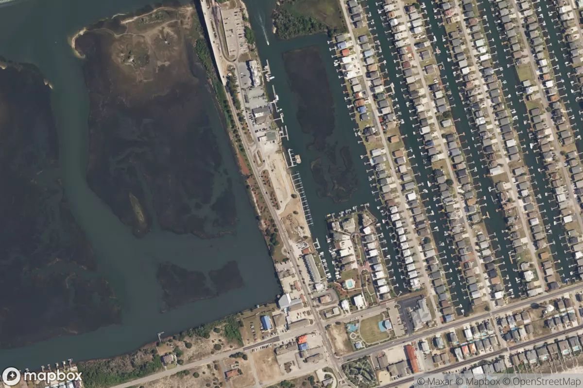 Satellite view of Ocean Isle Boat Harbor