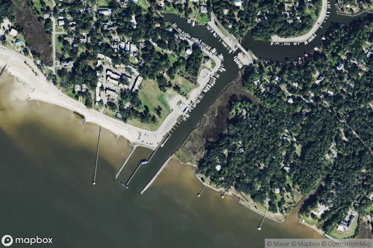 Satellite view of Ocean Springs Small Craft Harbor