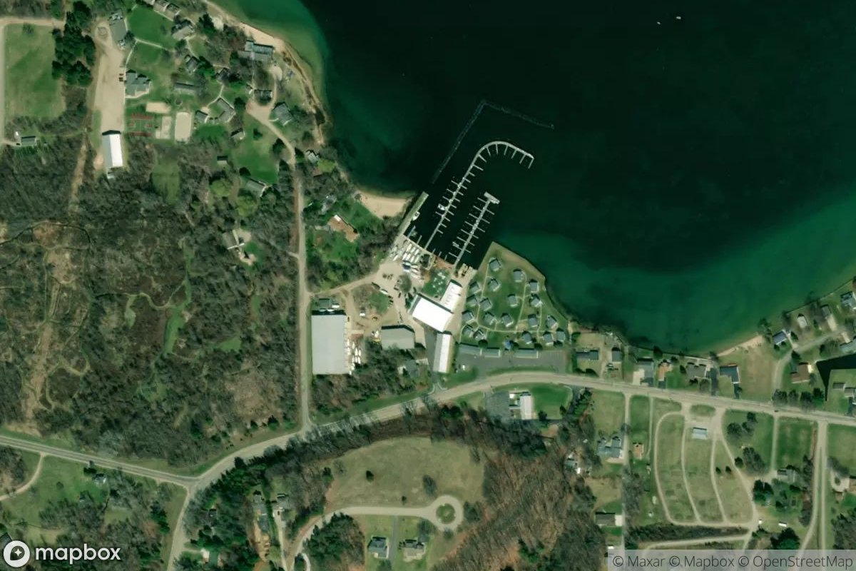 Satellite view of Onekama Marine