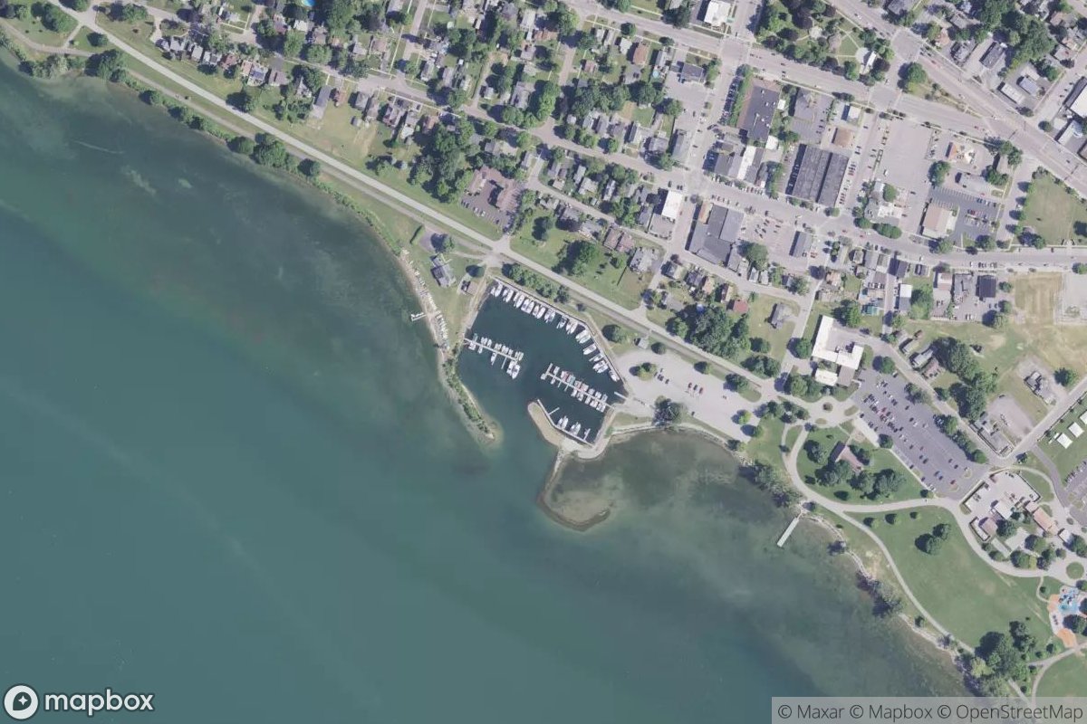 Satellite view of Onondaga Lake Park Marina