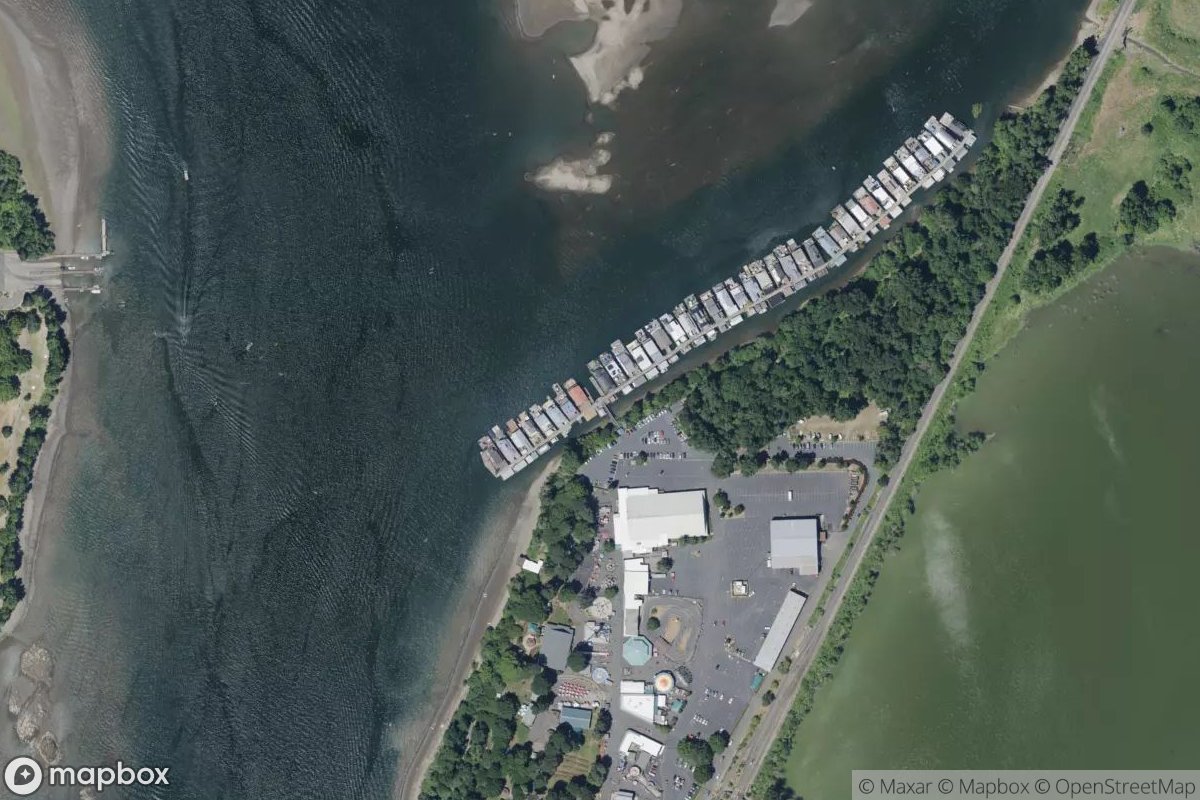 Satellite view of Oregon Yacht Club