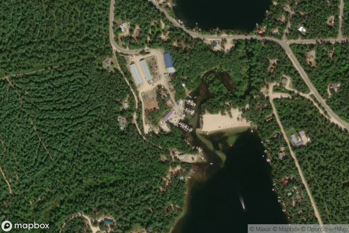 Satellite view of Ossipee Lake Marina