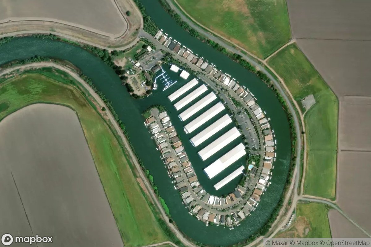 Satellite view of Oxbow Marina