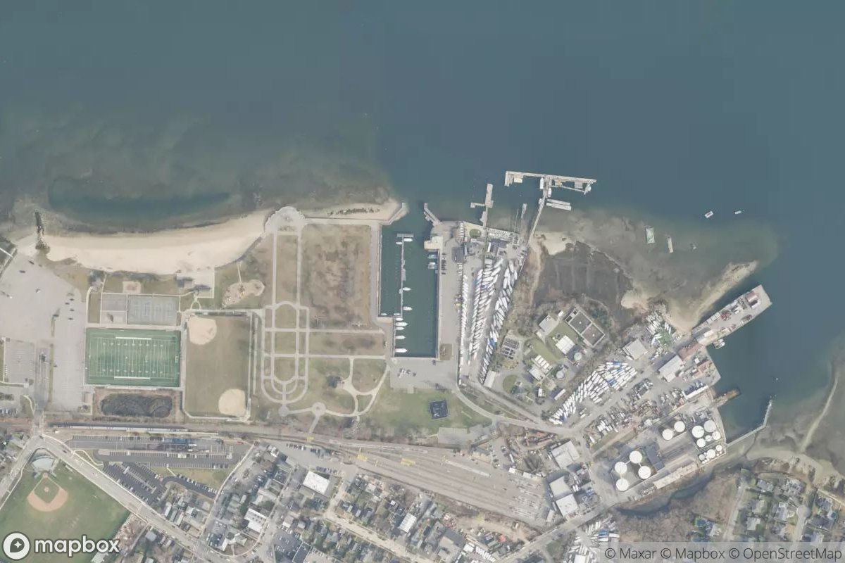 Satellite view of Oyster Bay Marina