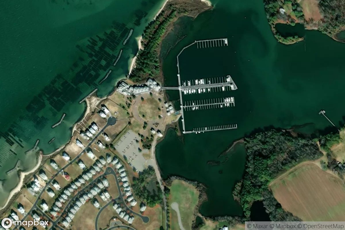 Satellite view of Oyster Farm Marina