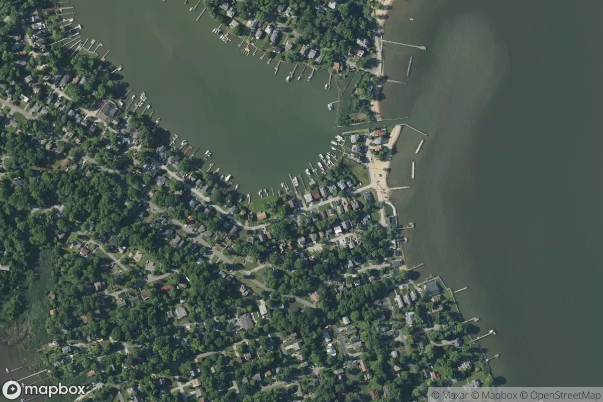 Satellite view of Oyster Harbor Boat Ramp