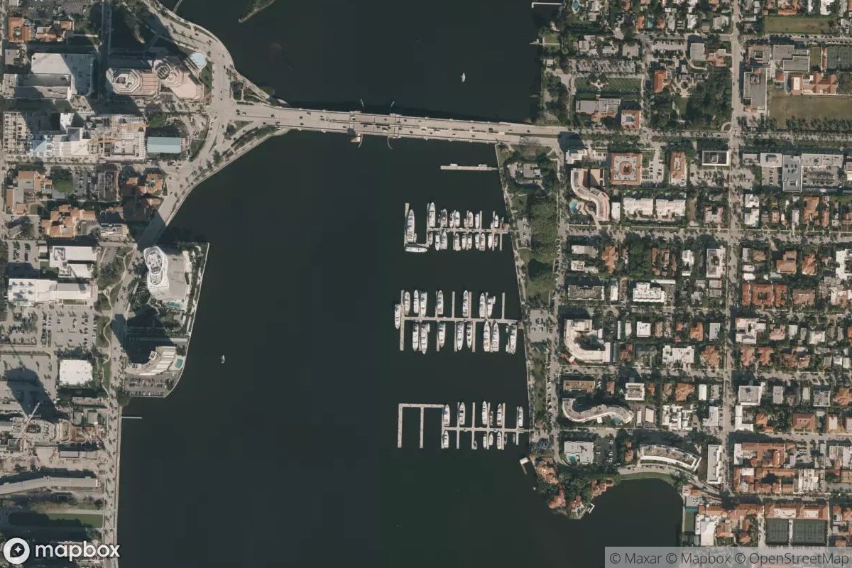 Satellite view of Palm Beach Marina