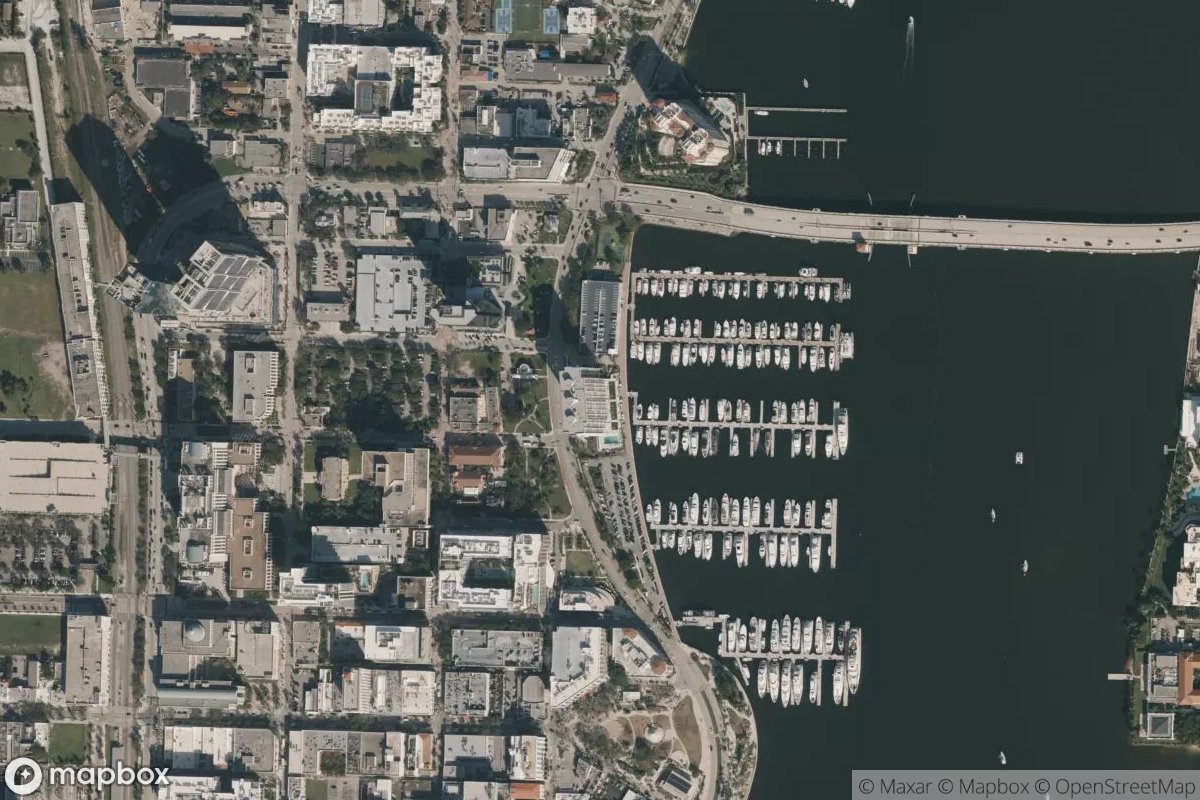 Satellite view of Palm Harbor Marina