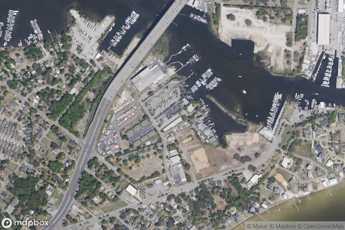 Satellite view of Palm Harbor Marina
