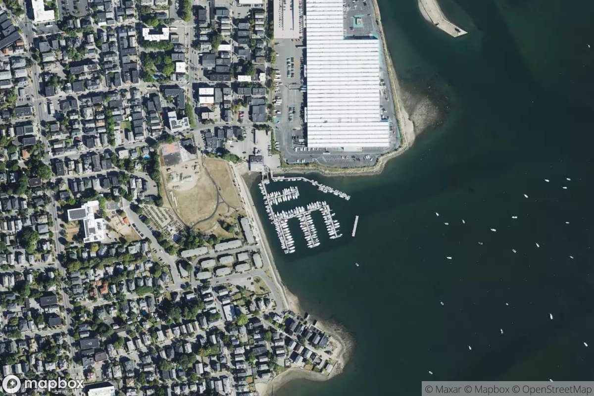 Satellite view of Palmer Cove Yacht Club