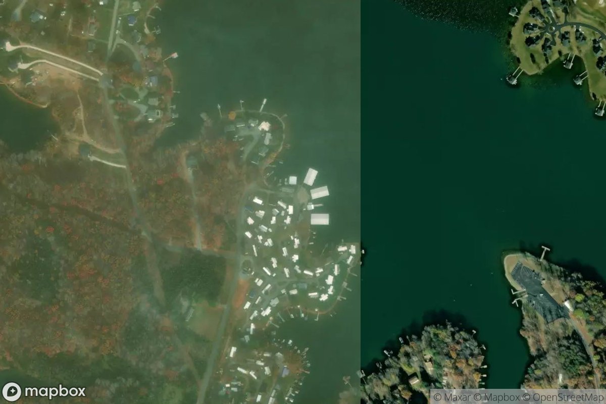 Satellite view of Palmer's Marina