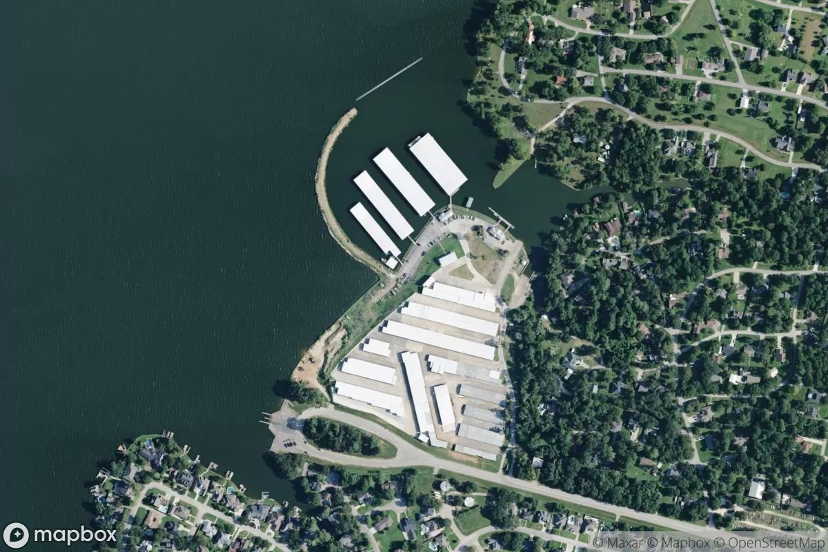 Satellite view of Palms Marina