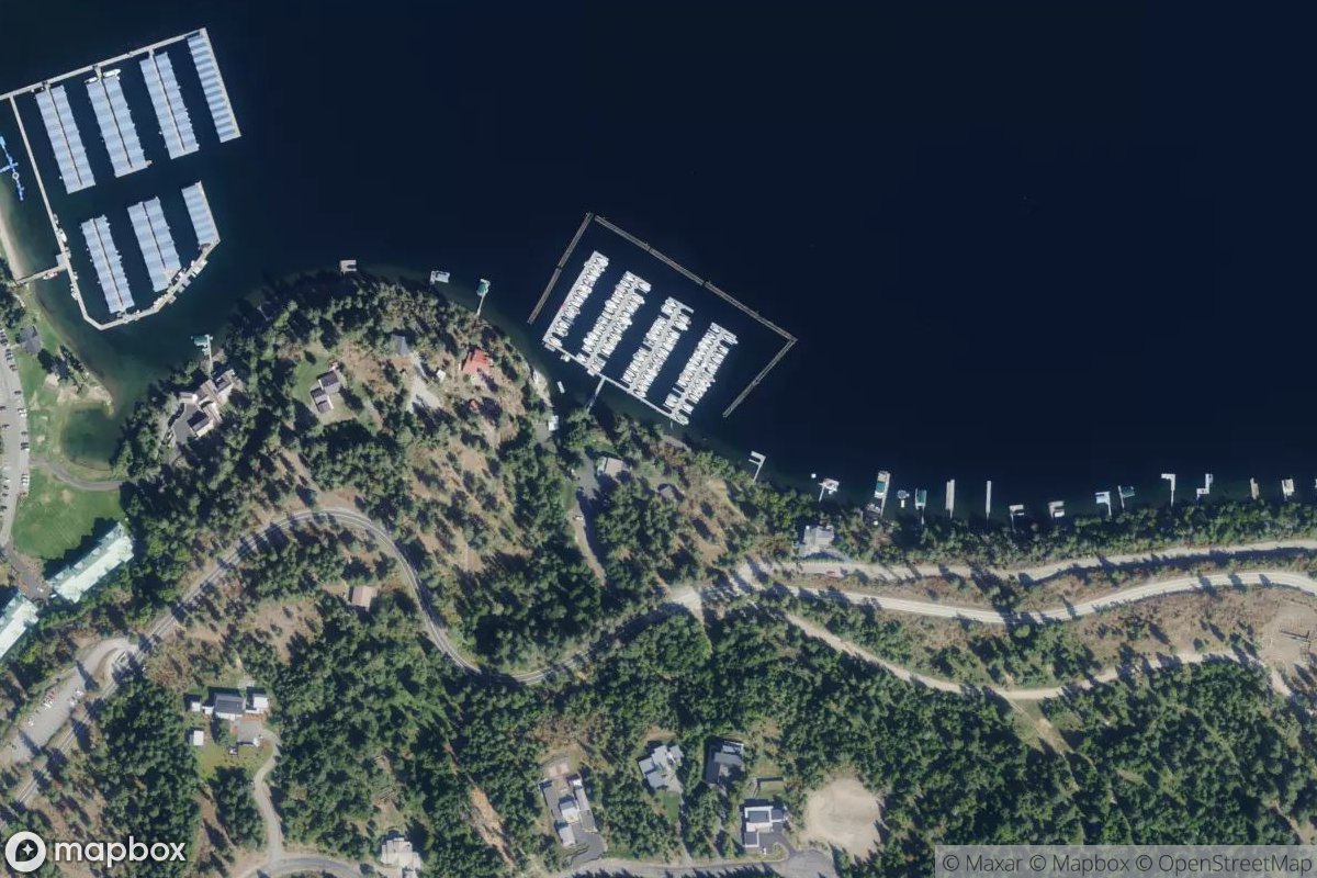 Satellite view of Panhandle Yacht Club
