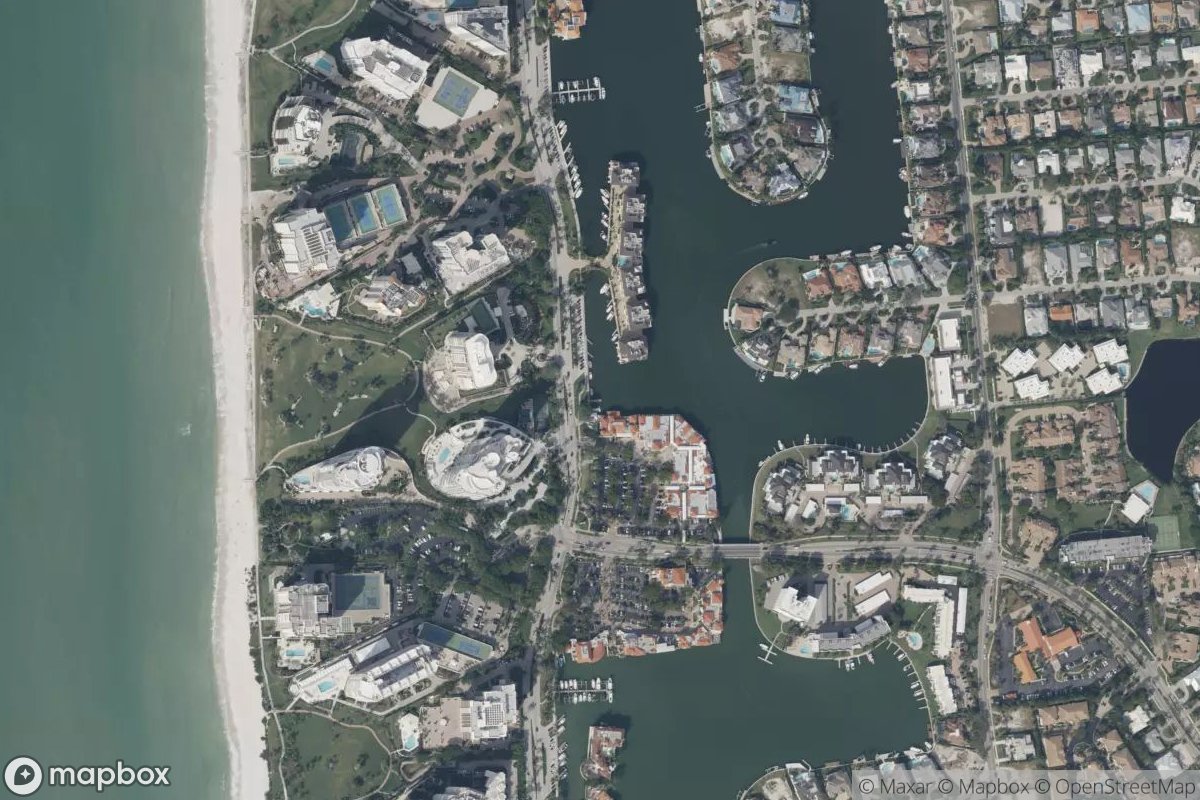 Satellite view of Park Shore Marina