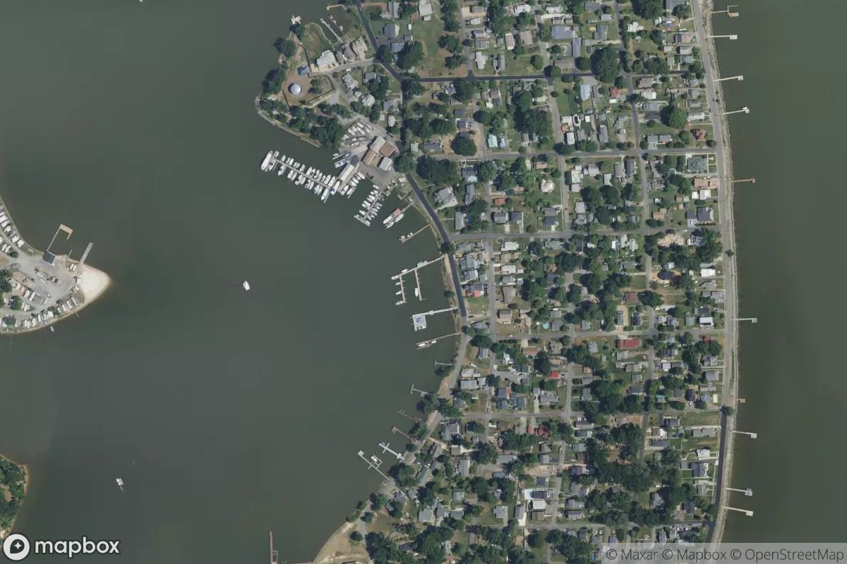 Satellite view of Parkers Marina