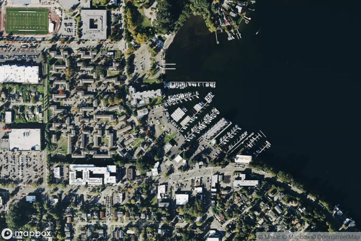 Satellite view of Parkshore Marina