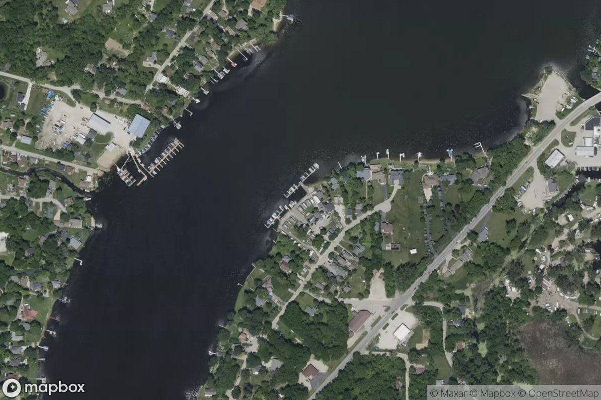 Satellite view of Parrot's Cove Marina