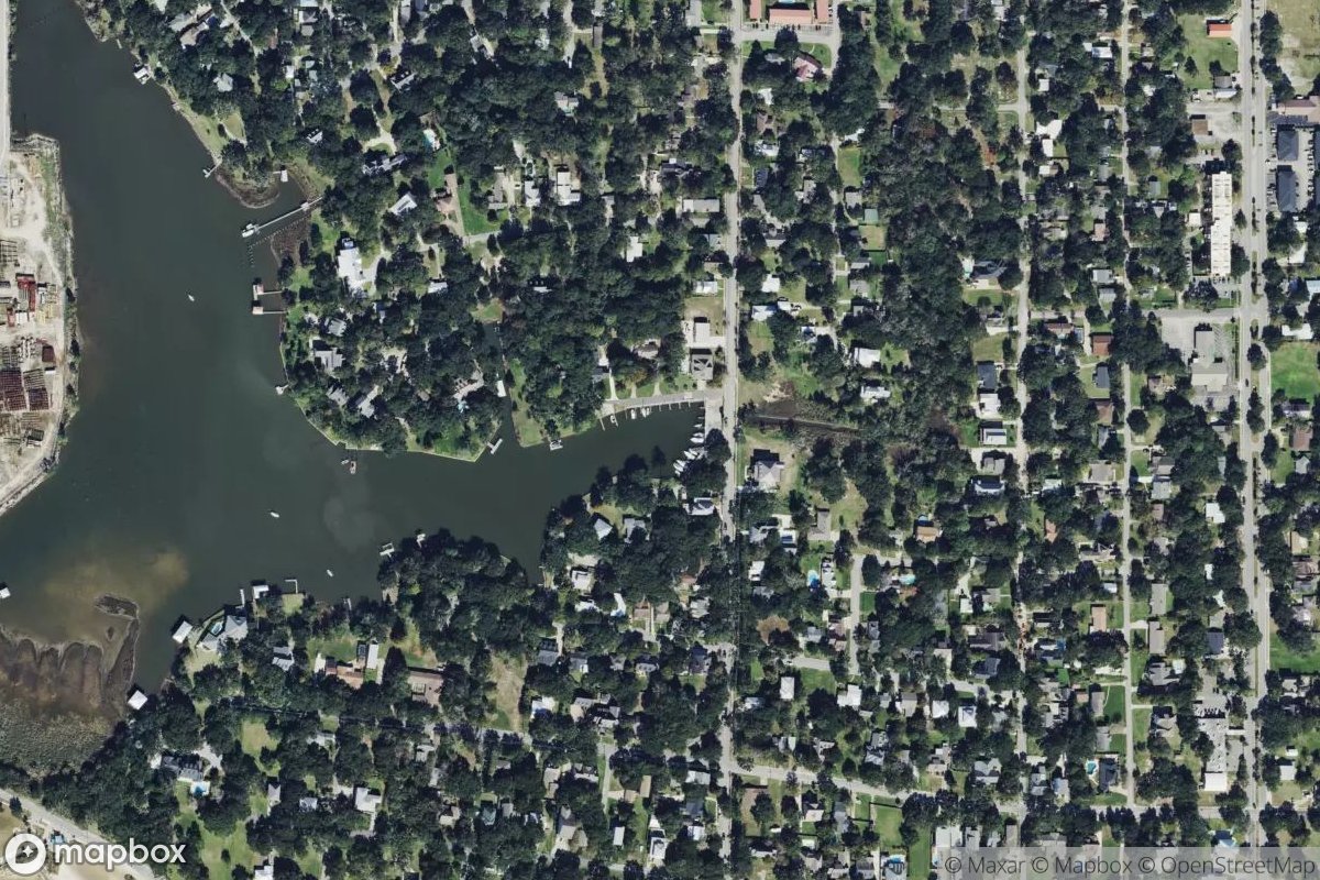 Satellite view of Pascagoula Inner Harbor