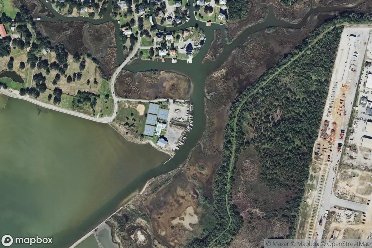 Satellite view of Pascagoula Yacht Club