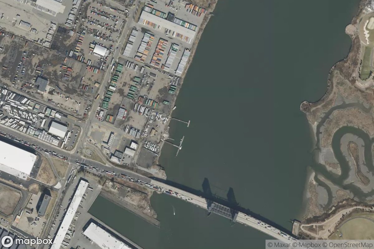 Satellite view of Passaic River Yacht Club