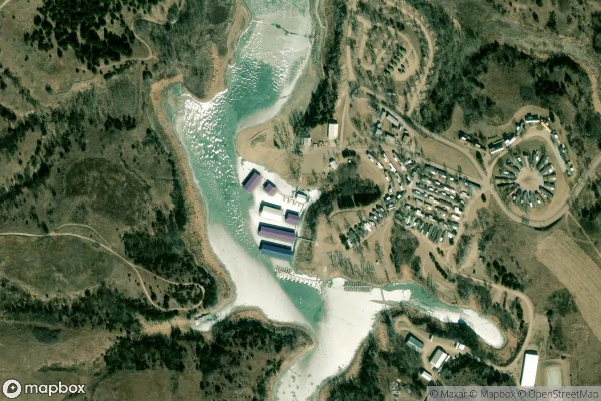 Satellite view of Patterson Harbor Marina