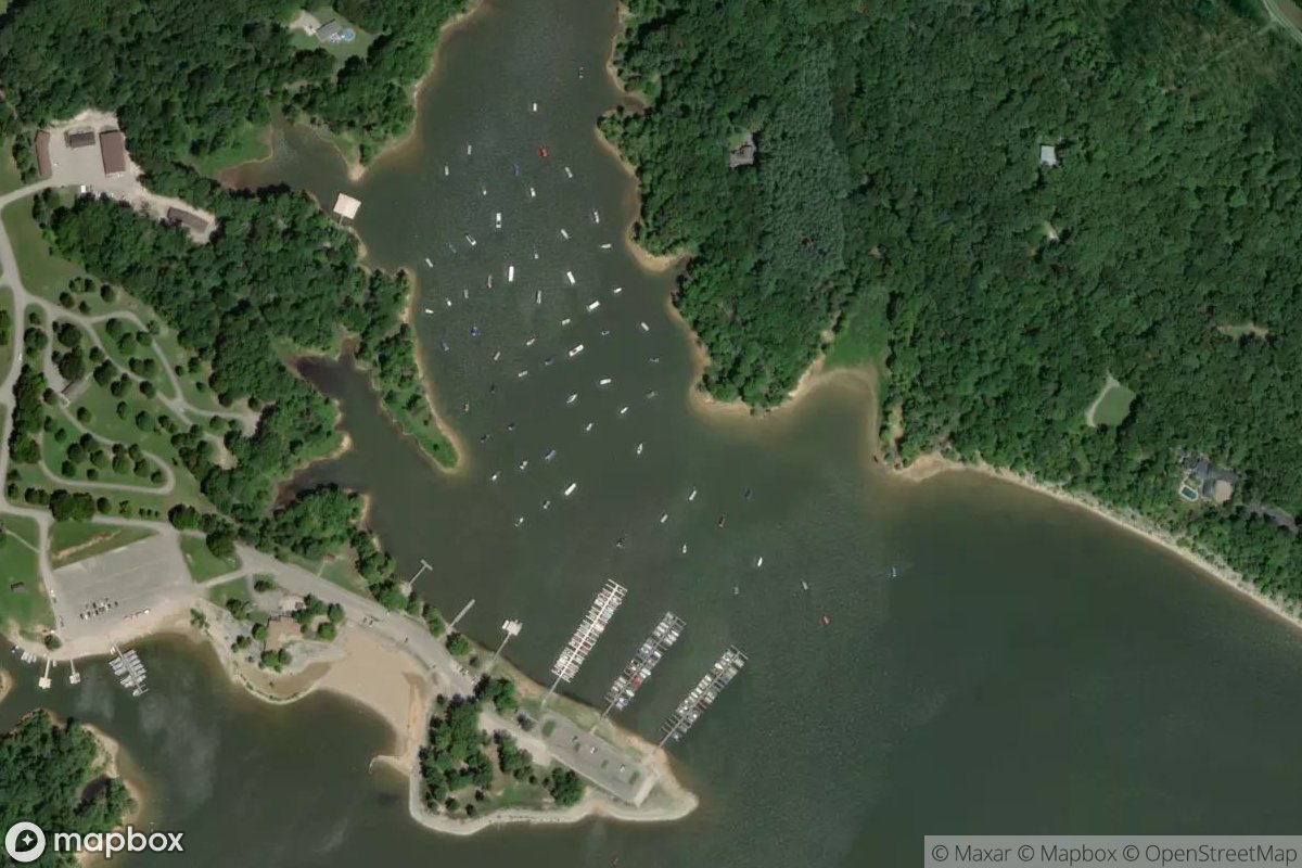 Satellite view of Paynetown Marina