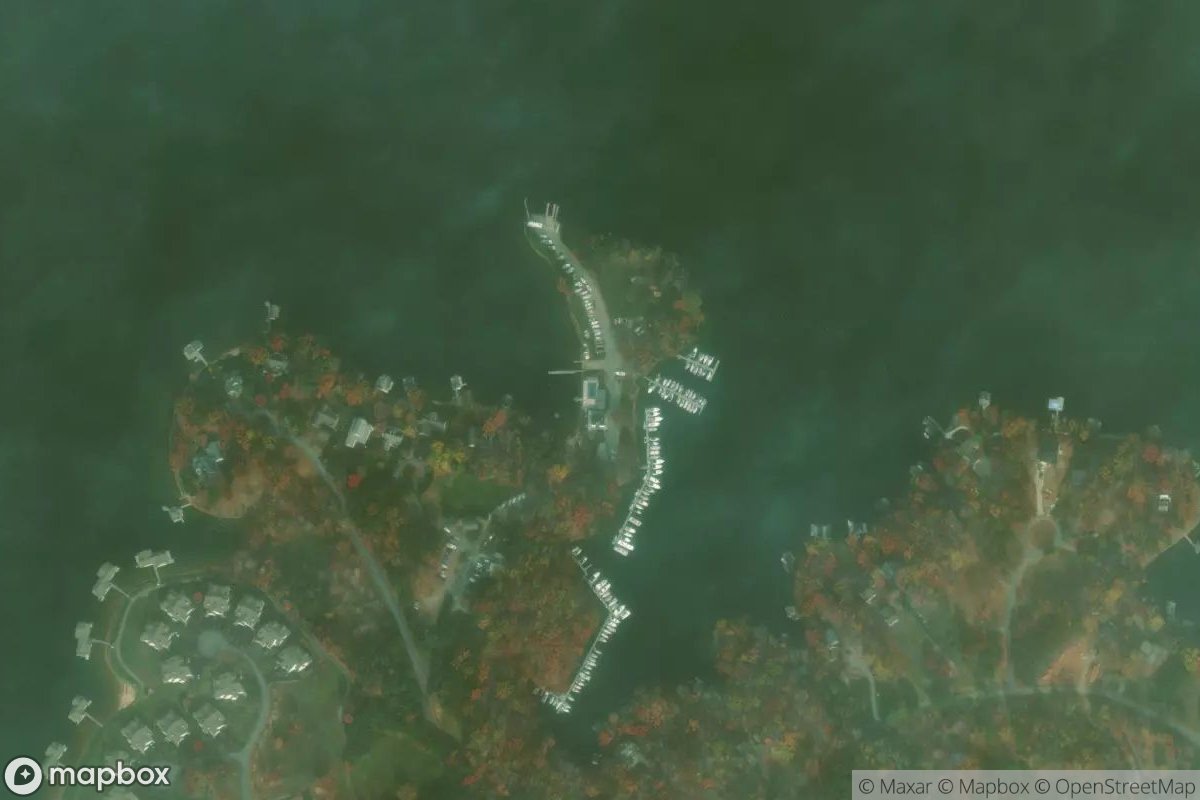 Satellite view of Pelican Point Yacht Club