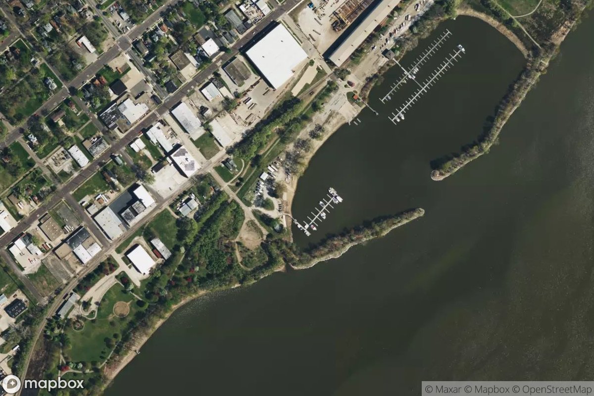 Satellite view of Peoria Boat Club