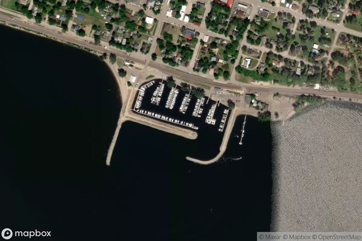 Satellite view of Pepin Marina