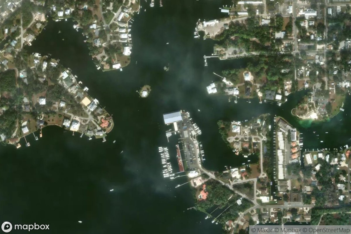 Satellite view of Pete's Pier Marina