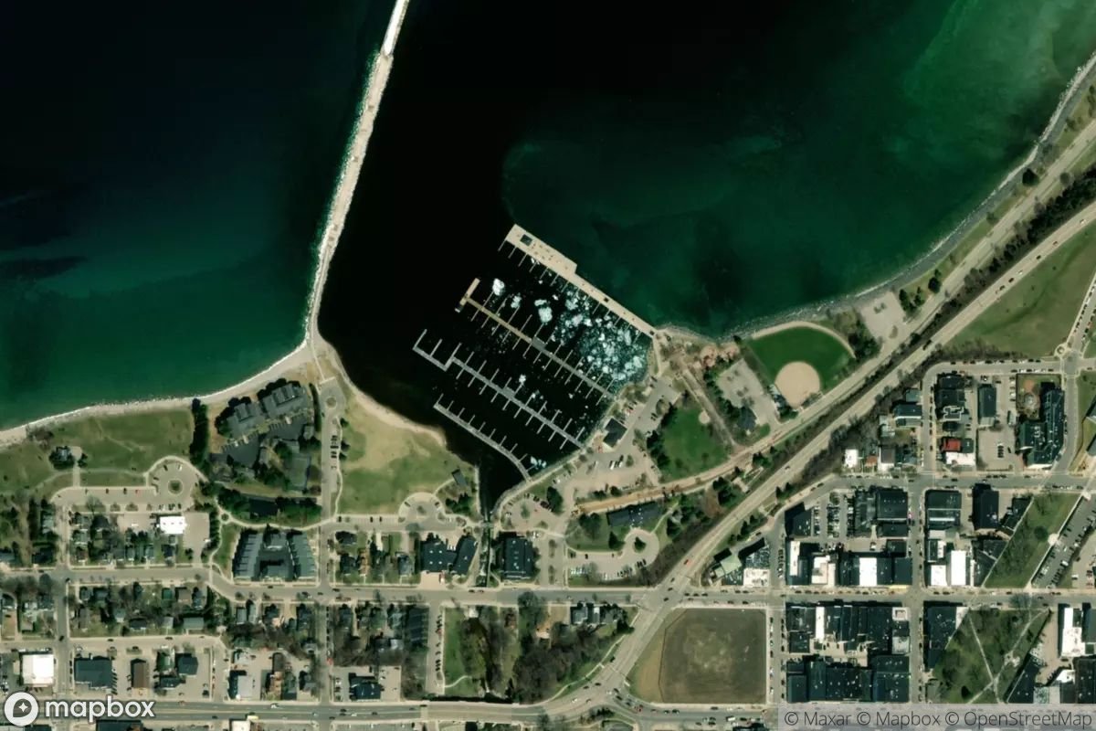 Satellite view of Petoskey Municipal Marina